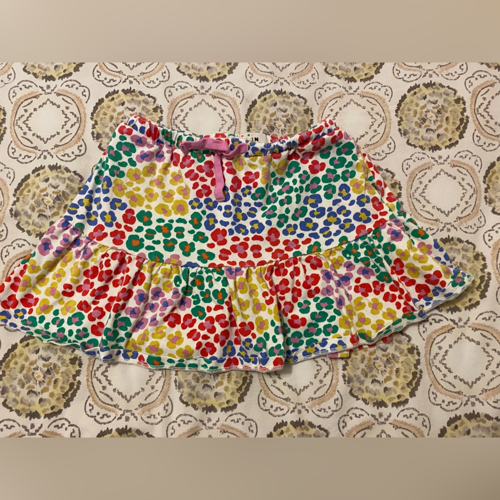 Mini Boden Multicolored Leopard Skort